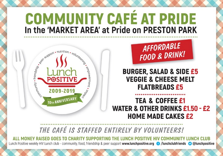 Lunch Positive Brighton Pride 2019 Community Cafe